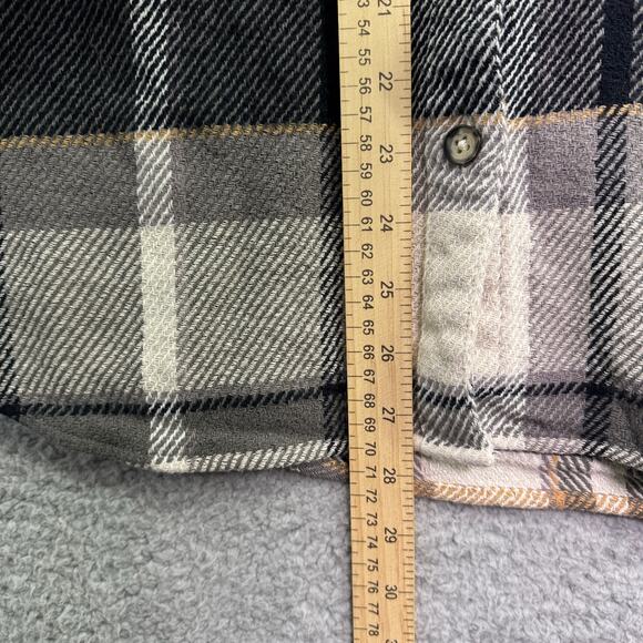 Natural Reflection Shirt Womens Small Plaid Flannel Button Up Oversized Casual - Picture 4 of 8